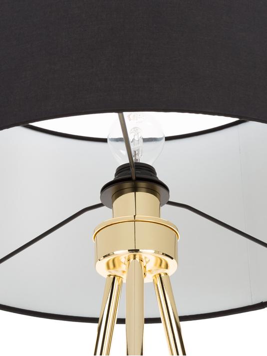 Golvlampa - Svart/Guld