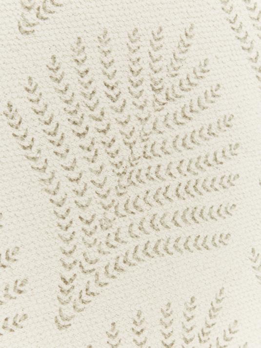80x250 Handvävd matta med fransar - Beige/Gräddvit