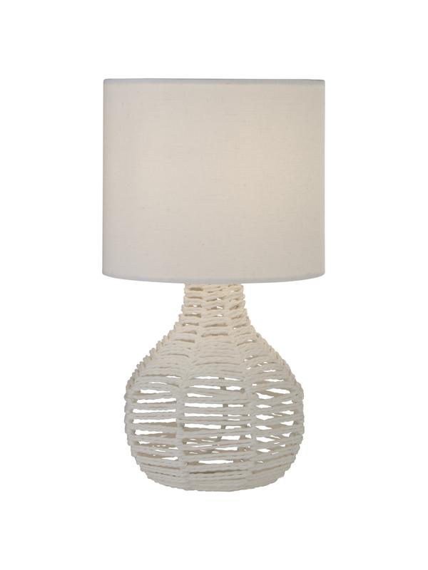 Bordslampa av rotting