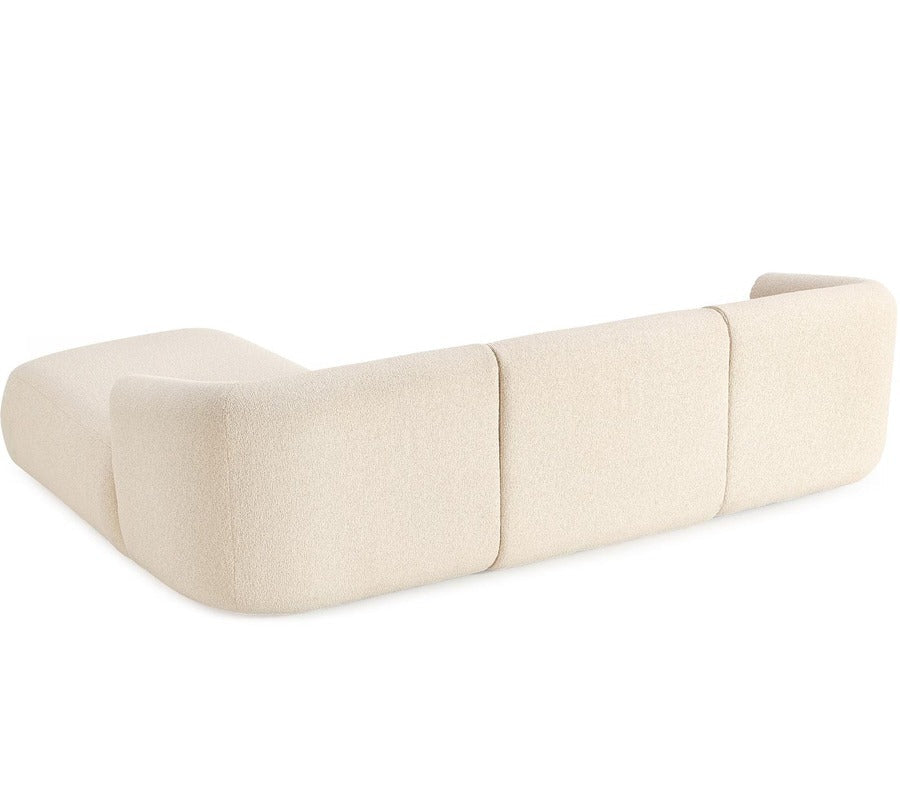 Modulär Bouclé hörnsoffa Sofia (3-sits), hörndel till höger