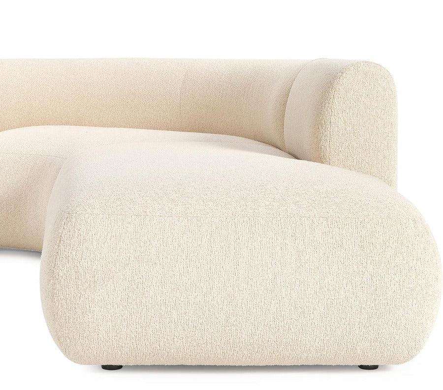 Modulär Bouclé hörnsoffa Sofia (3-sits), hörndel till höger