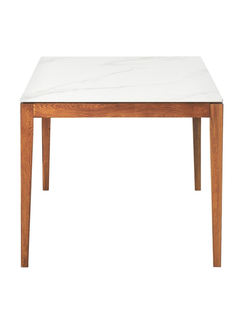 Matbord - Vit/Mörkt trä - 140x90 cm
