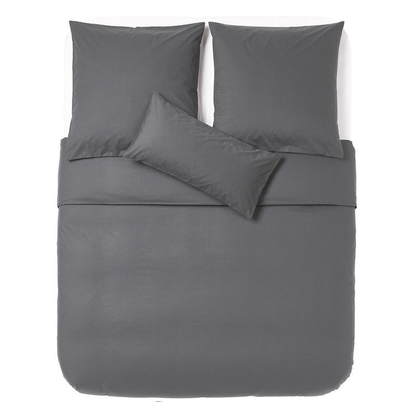Duvet överkast i mörk grå