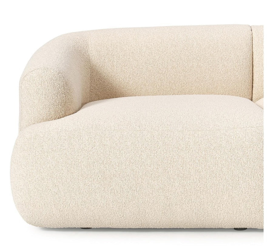 Sofia modulär boucle hörnsoffa (4-sits), B 312 x H 72 cm