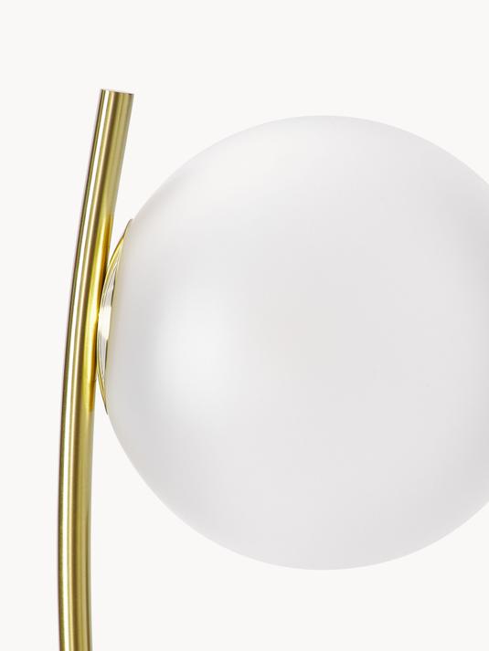 Golvlampa - Vit/Guld