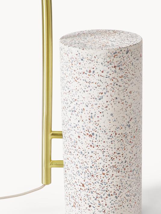 Golvlampa - Vit/Guld