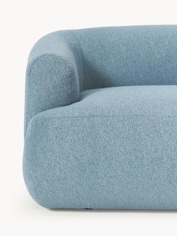 Modulär bouclé hörnsoffa (4-sits)