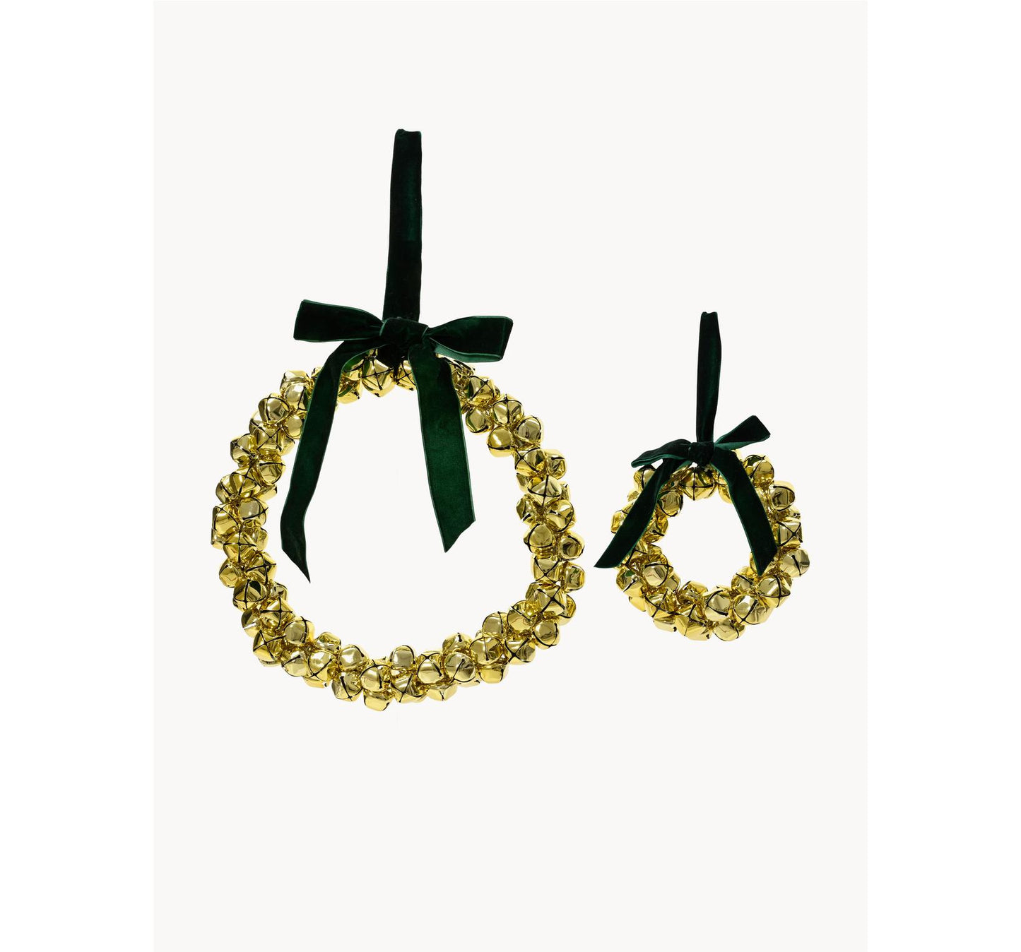 Honung julkransar med klockor, set om 2