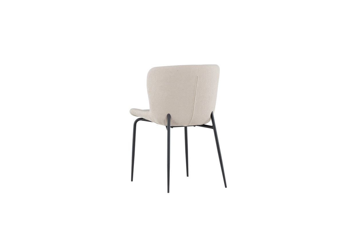 Modesto Matstol - Svart / Beige Bouclé