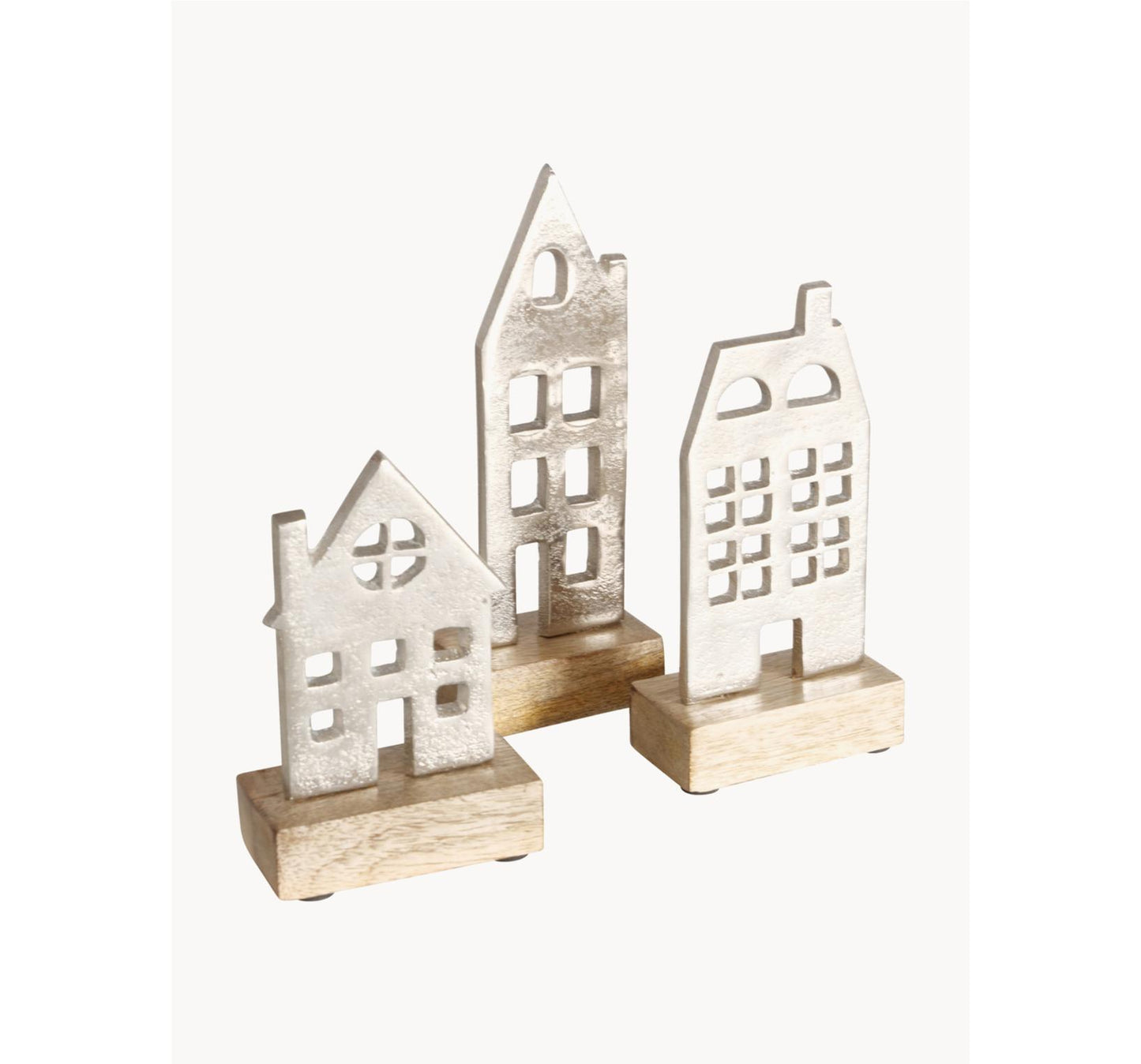 Dekorativa hus Hus, set om 3