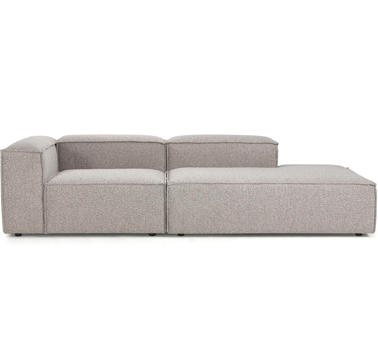 Lennon modulära ottoman av bouclé, B 269 x D 119 cm