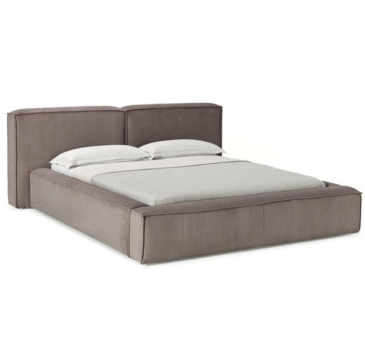 Lennon stoppad sängram med sänggavel av manchester, B 248 x L 243 cm