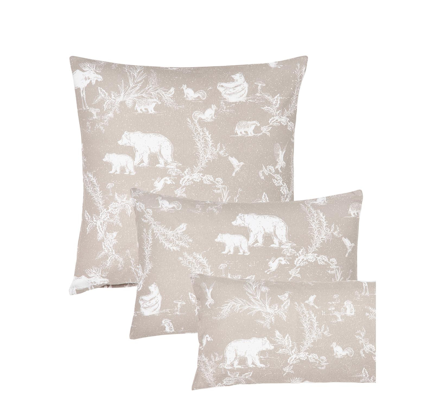 Animal Toile flanell örngott, 80 x 80 cm