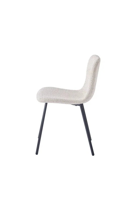 Matstol i sand färg - Set av 2 stycken