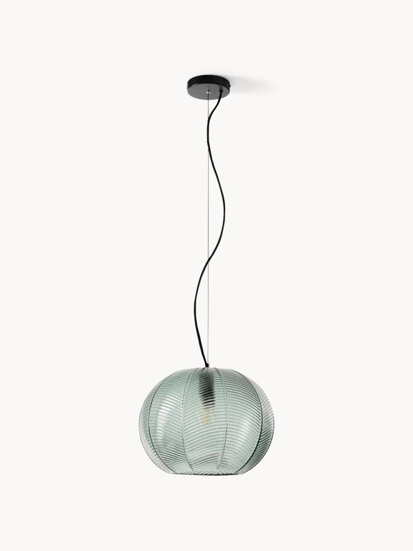 Taklampa gjord av tonat glas