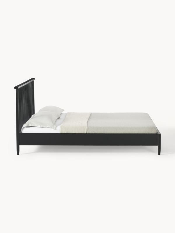 Trä sängram med sänggavel i furu, B 140 x L 200 cm
