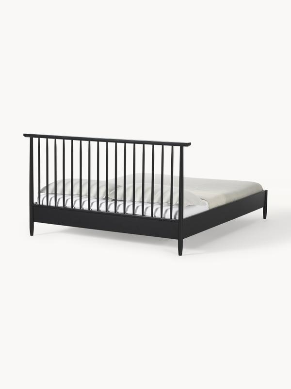 Trä sängram med sänggavel i furu, B 140 x L 200 cm