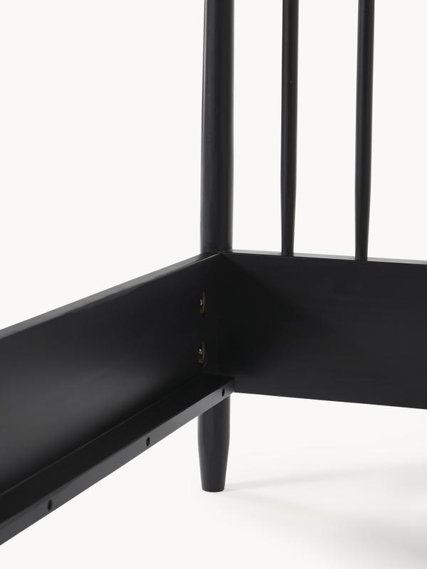 Trä sängram med sänggavel i furu, B 140 x L 200 cm