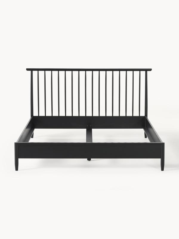 Trä sängram med sänggavel i furu, B 140 x L 200 cm