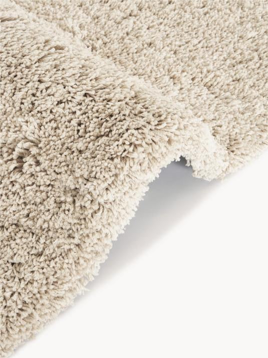 Fluffig matta med djup lugg med fransar, B 195 cm, L 300 cm