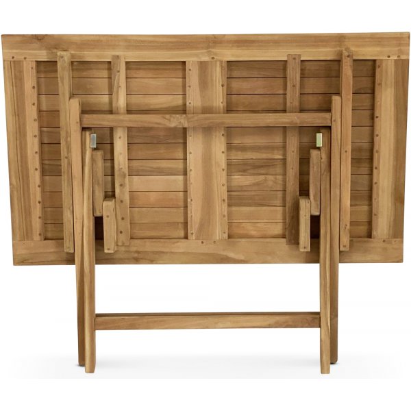 Vikbart Matbord i Teak