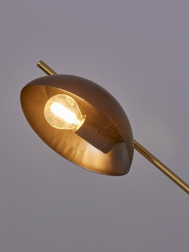 Taklampa i retrostil 75 x 50 cm- guld svart metall