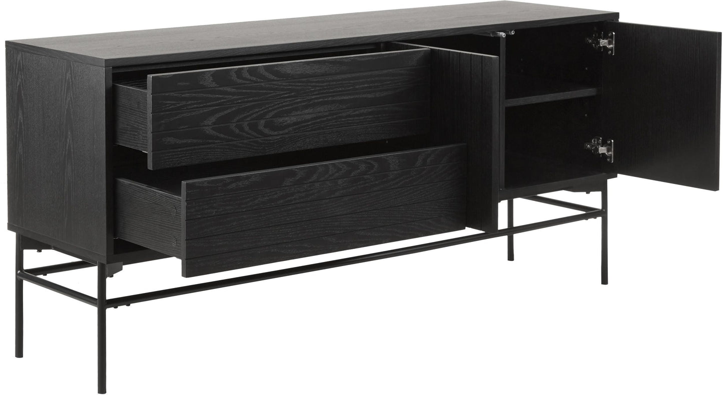 Skänk - Svart - B 160 cm