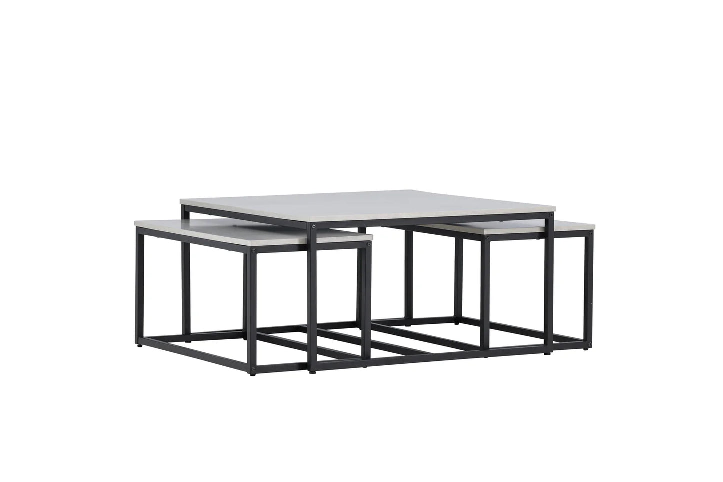 Solna Soffbord Bord 1: 80 Bord 2: 38 cm x Bord 1: 80 cm Bord 2: 73 cm Grå