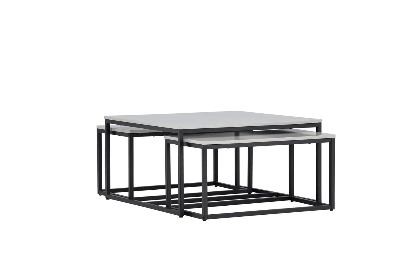 Solna Soffbord Bord 1: 80 Bord 2: 38 cm x Bord 1: 80 cm Bord 2: 73 cm Grå