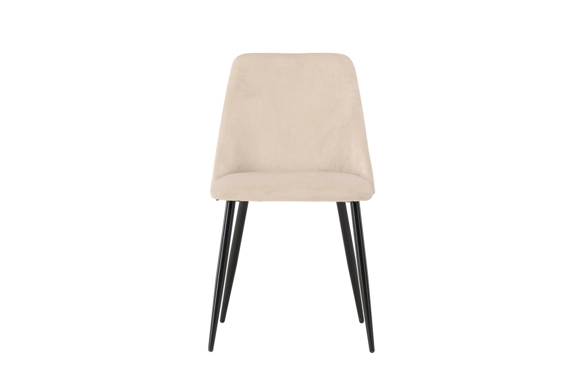 Night Matstol Svart / Beige Sammet