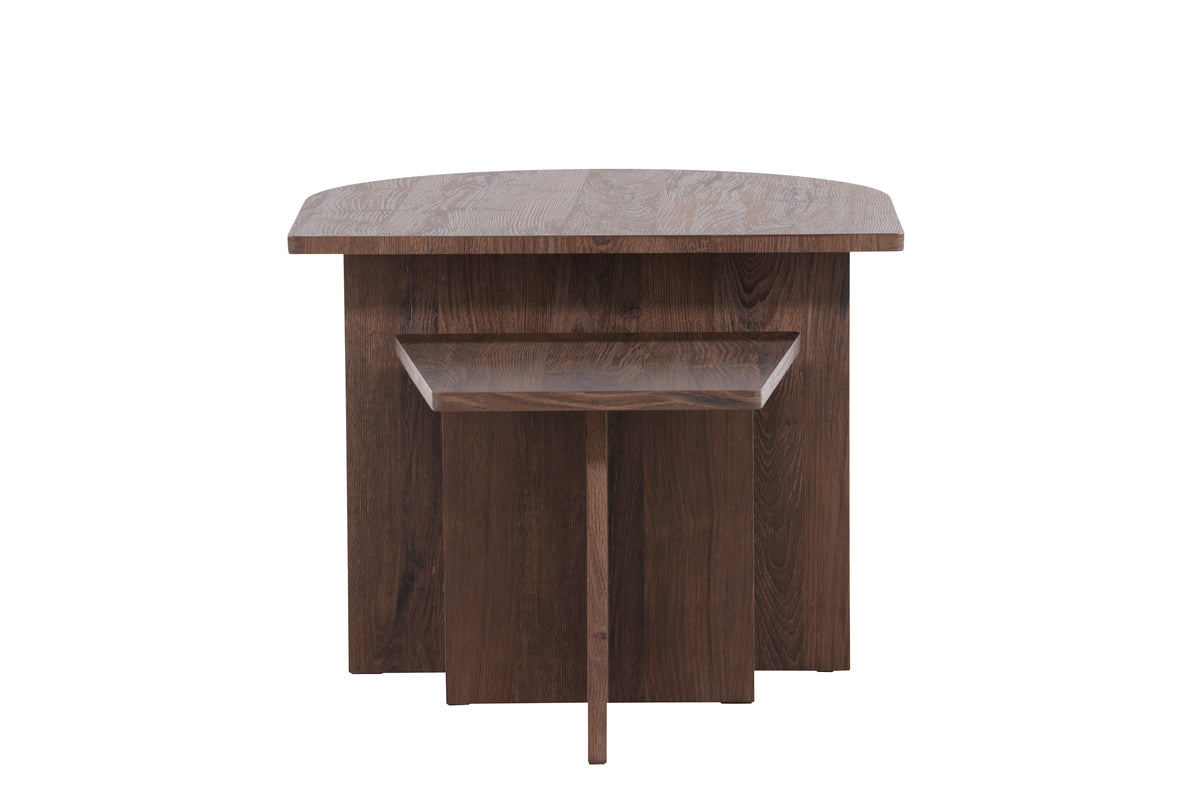 Sala soffbord 60x45 cm, 40x35 cm - MDF med Mocca 3D-papper