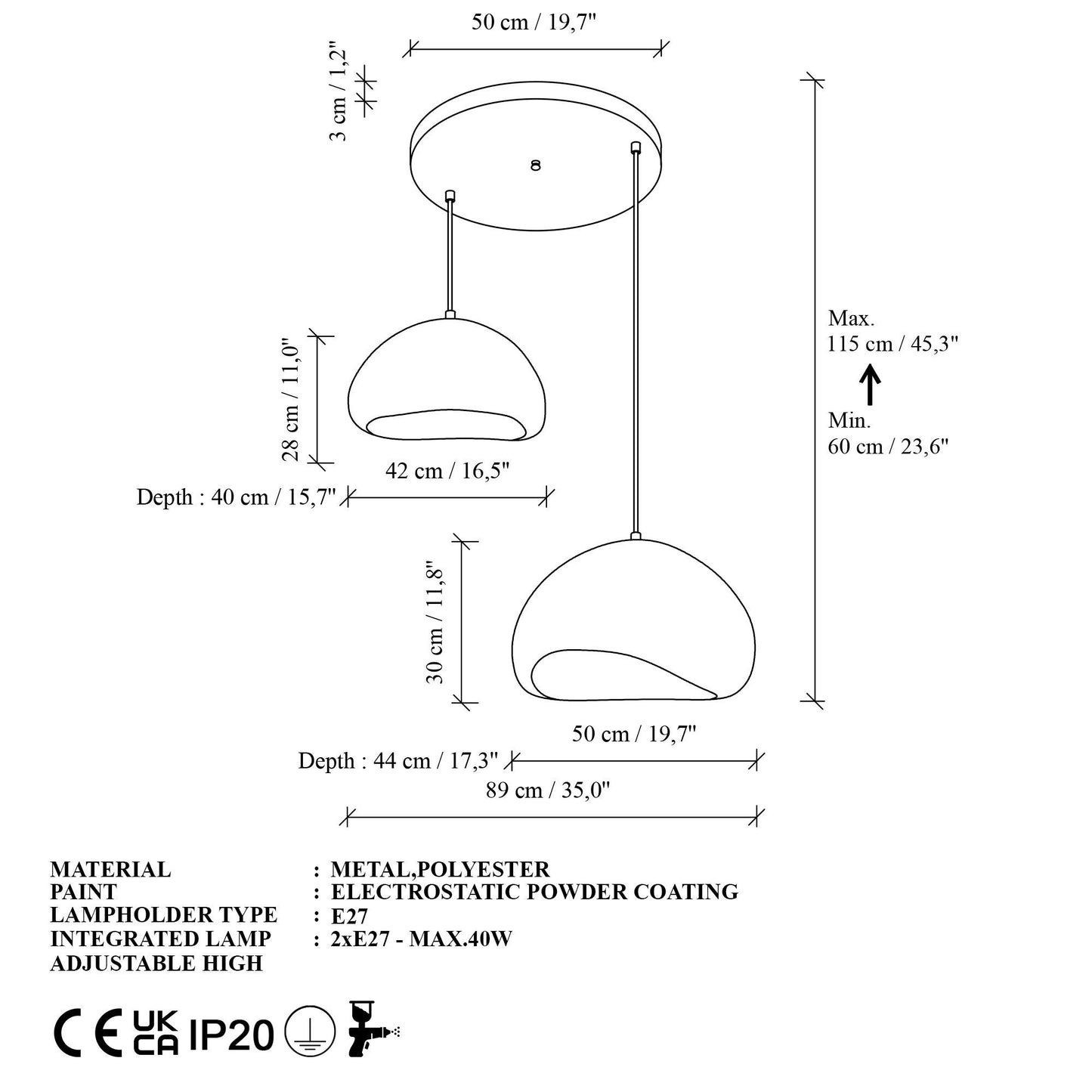 LOVAL-40-50-T-LUNA taklampa