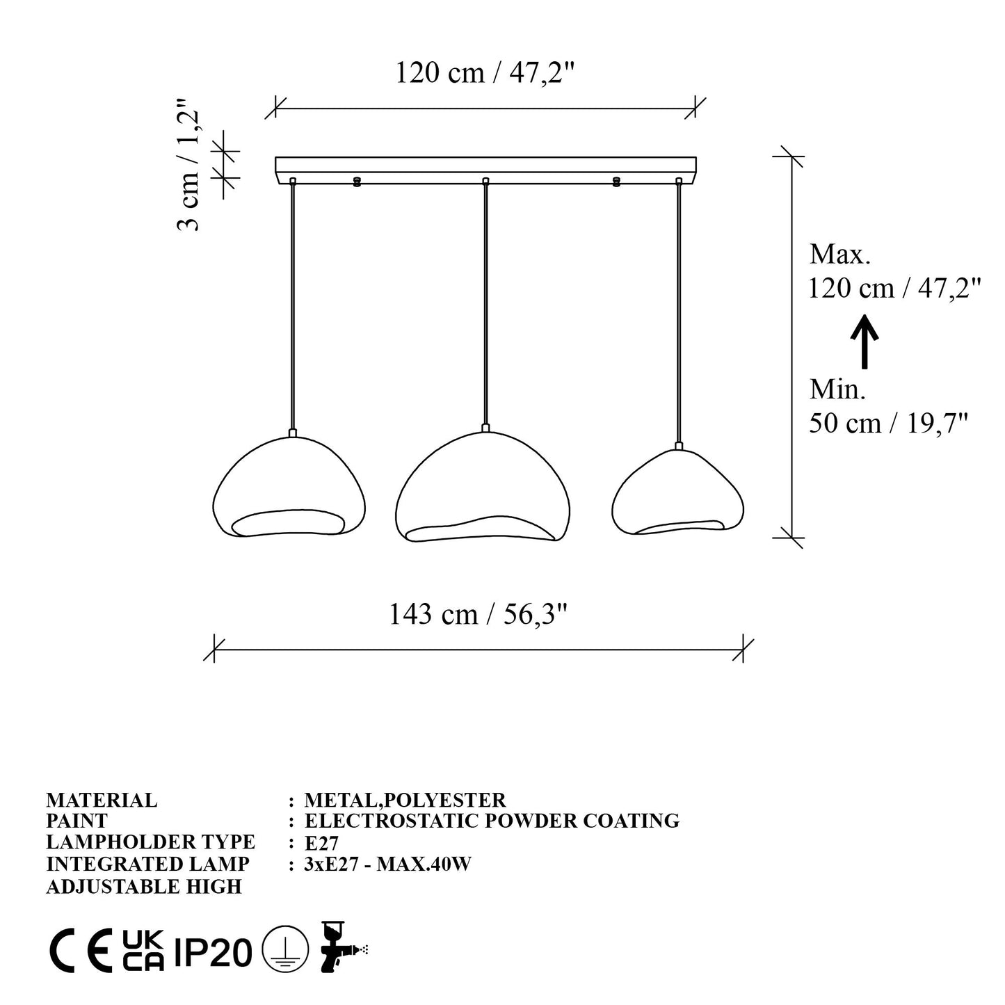 LORA-SET-C-LUNA taklampa
