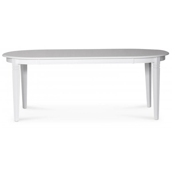 Oval Matbord i vit