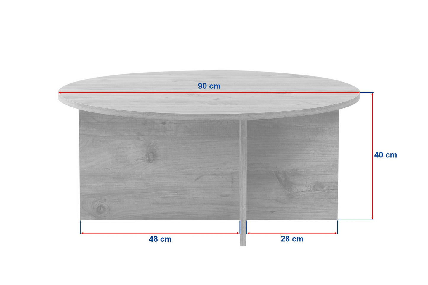Soleil Soffbord 90 cm - Venezia Walnut