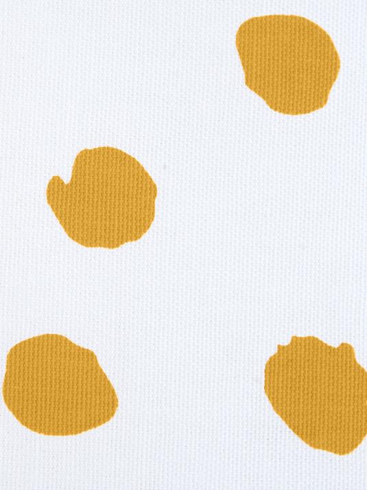 40x40 Kuddfodral med prickigt mönster - Orange/Vit