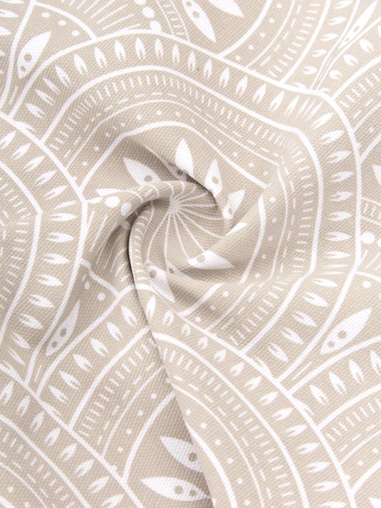 Vändbart Kuddfodral med mönster - Beige/Gräddvit