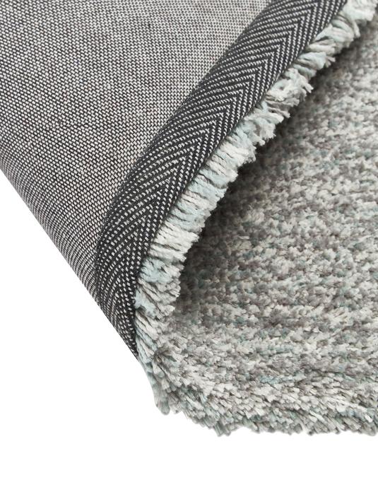 120x180 Fluffig melerad matta med hög lugg - Grön