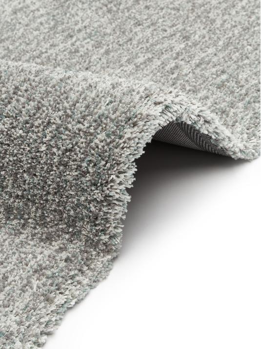 120x180 Fluffig melerad matta med hög lugg - Grön