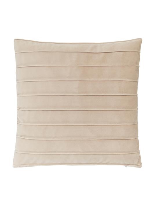 Sammets Kuddfodral med strukturmönster - Beige
