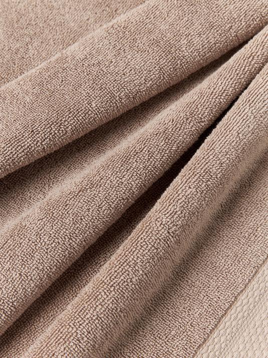 Set av 3 Handdukar i Bomull - Beige