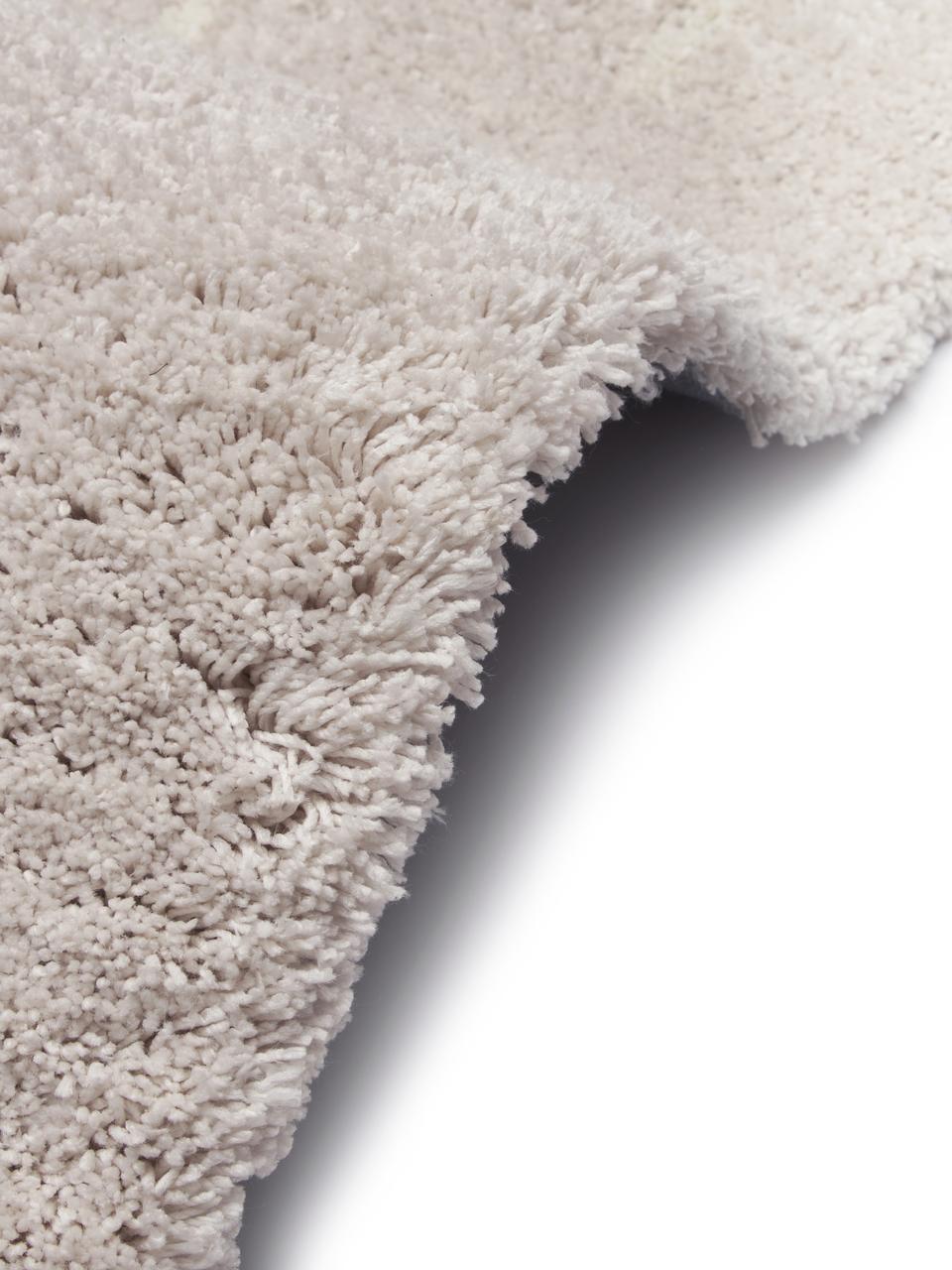 120x180 Fluffig matta med hög lugg - Beige/Gräddvit