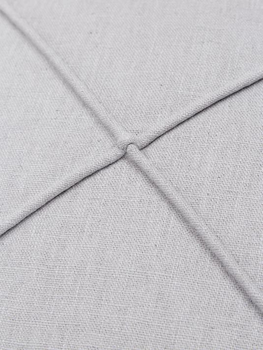 45x45 Kuddfodral i Linne med strukturmönster - Ljusgrå