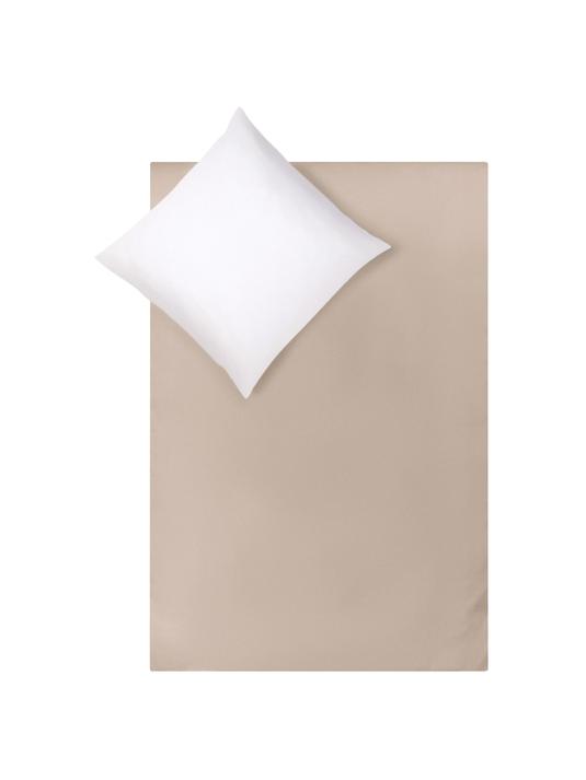 Vändbart sänglinne - Beige/Vit