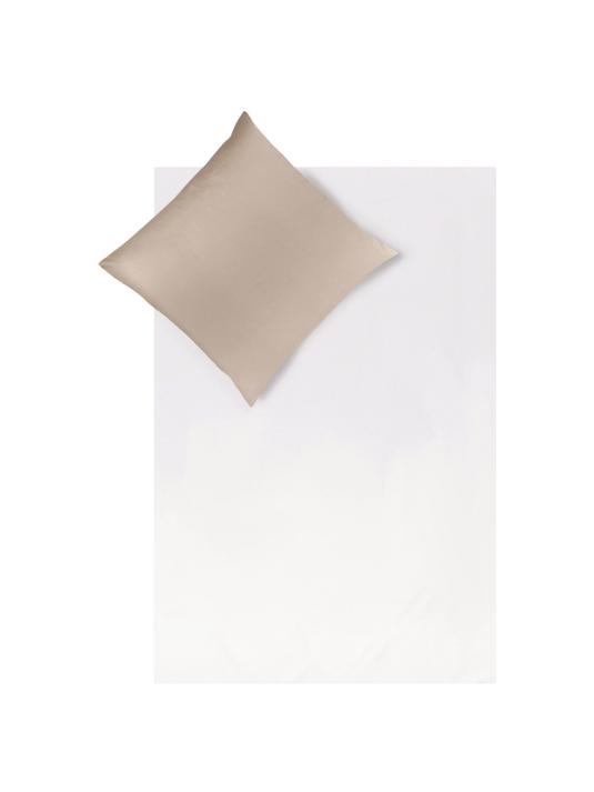 Vändbart sänglinne - Beige/Vit