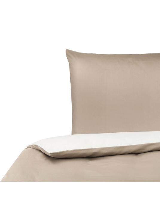 Vändbart sänglinne - Beige/Vit