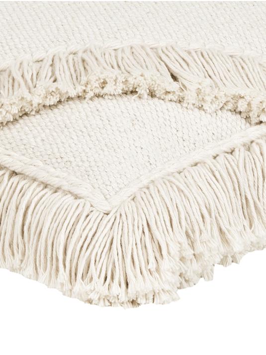 45x45 Kuddfodral med fransar - Beige