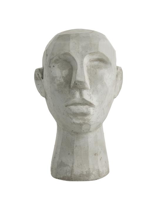 Ansikte Skulptur - Grå