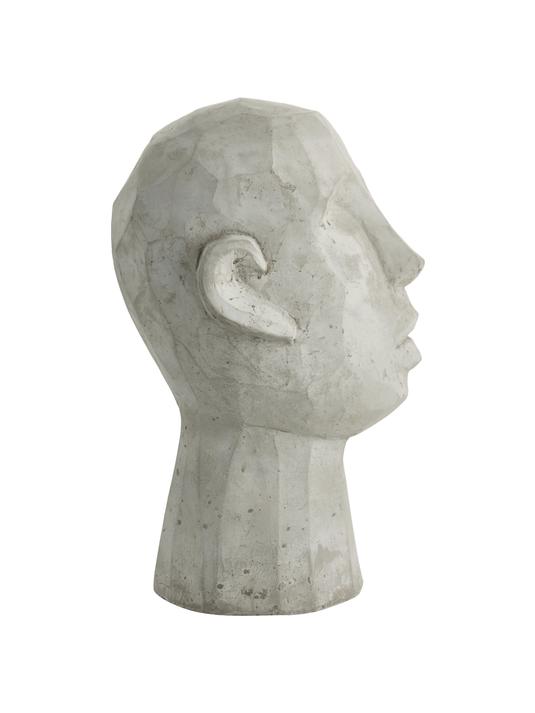 Ansikte Skulptur - Grå