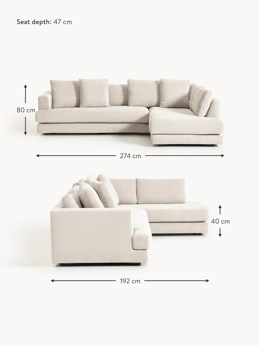 Hörnsoffa Tribeca i Beige